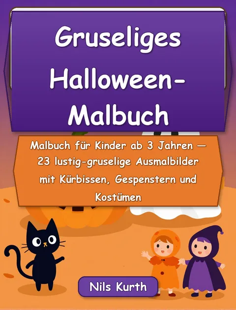 Cover: Gruseliges Halloween-Malbuch