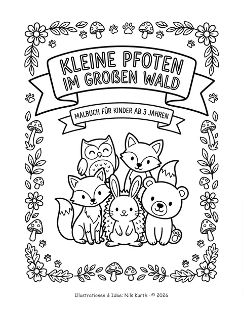 Cover: Kleine Pfoten im großen Wald
