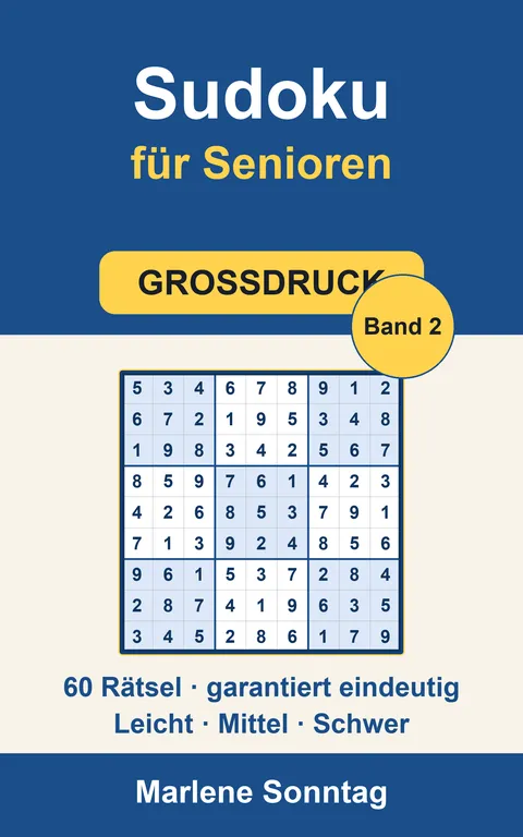Cover: Sudoku Großdruck für Senioren