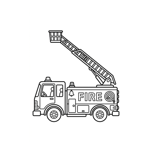 Feuerwehr & Polizei Ausmalbilder